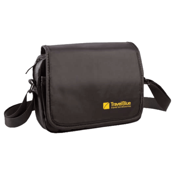 Travel store blue pouch